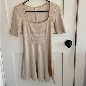 Cream skater dress